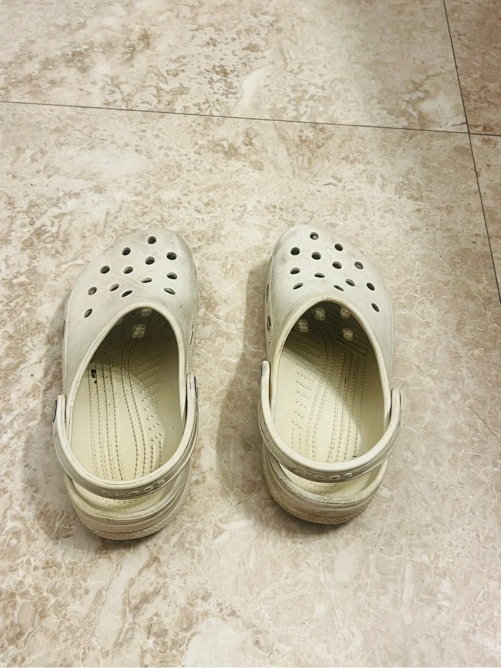 Kids Lightweight Cream Slip-On Clog